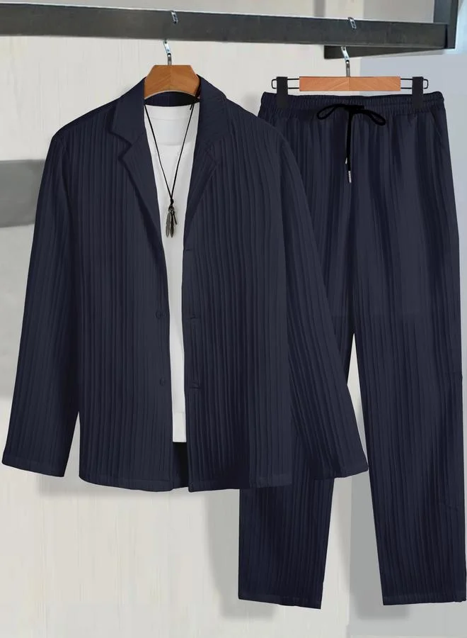 تايك تو طقم بليزر مكسر وبنطلون